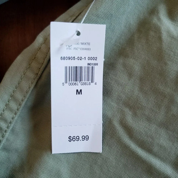 Gap Women’s Utility Cotton Open Pockets Jacket Olive Green Size Medium Button-Up - Picture 7 of 7